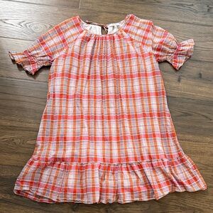 Madewell Lined Plaid Dress EUC size Medium